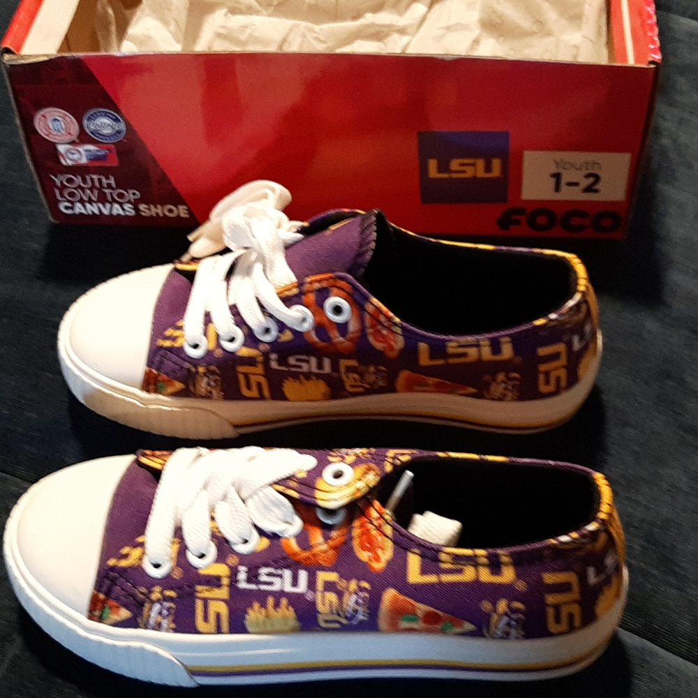 Youth lsu size 1-2 sneakers